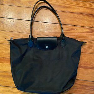 Longchamp Black Large Modele Depose